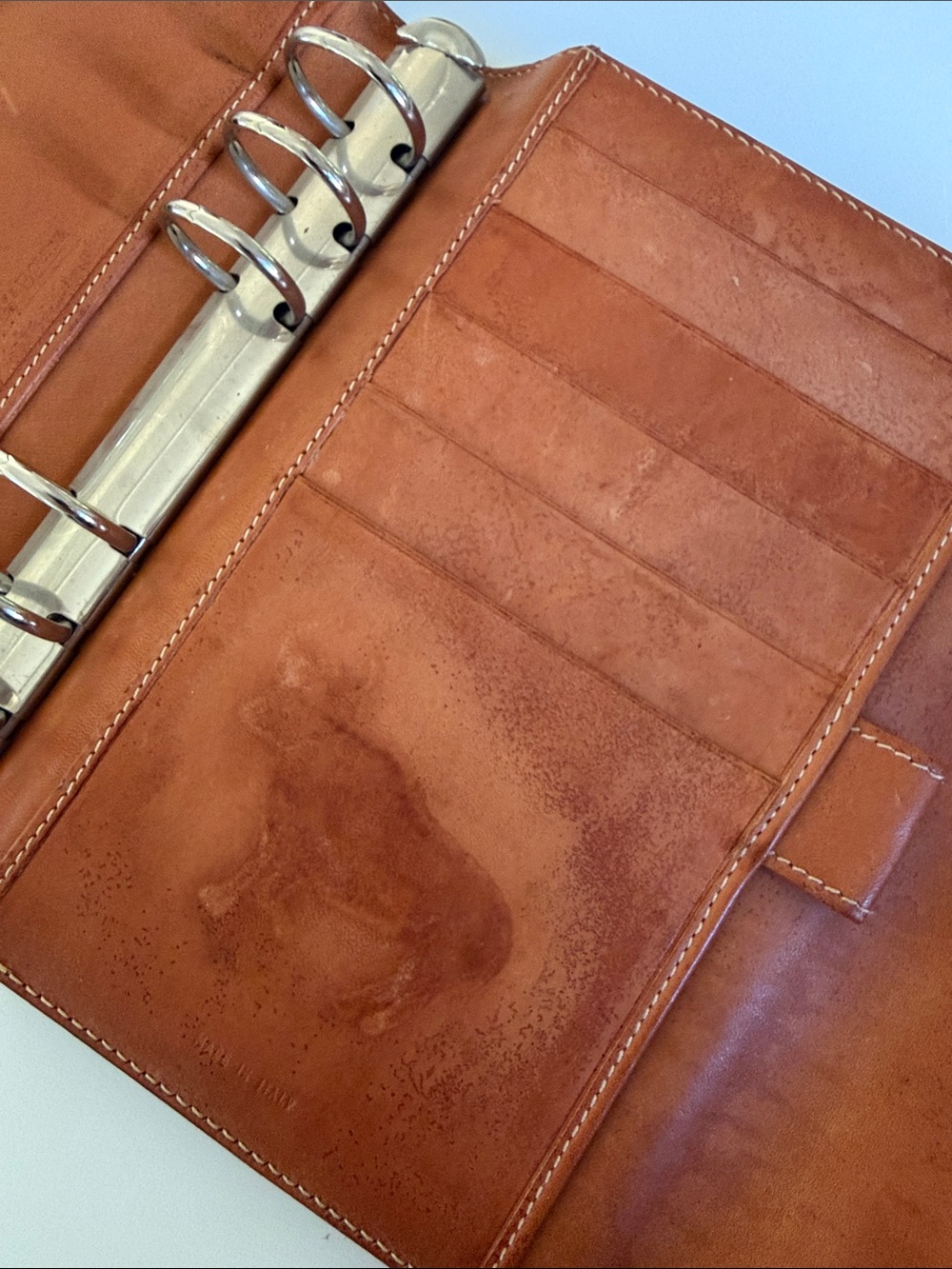 Dooney & Bourke Tan Brown Leather Snap-Tab Folio - Picture 6 of 11